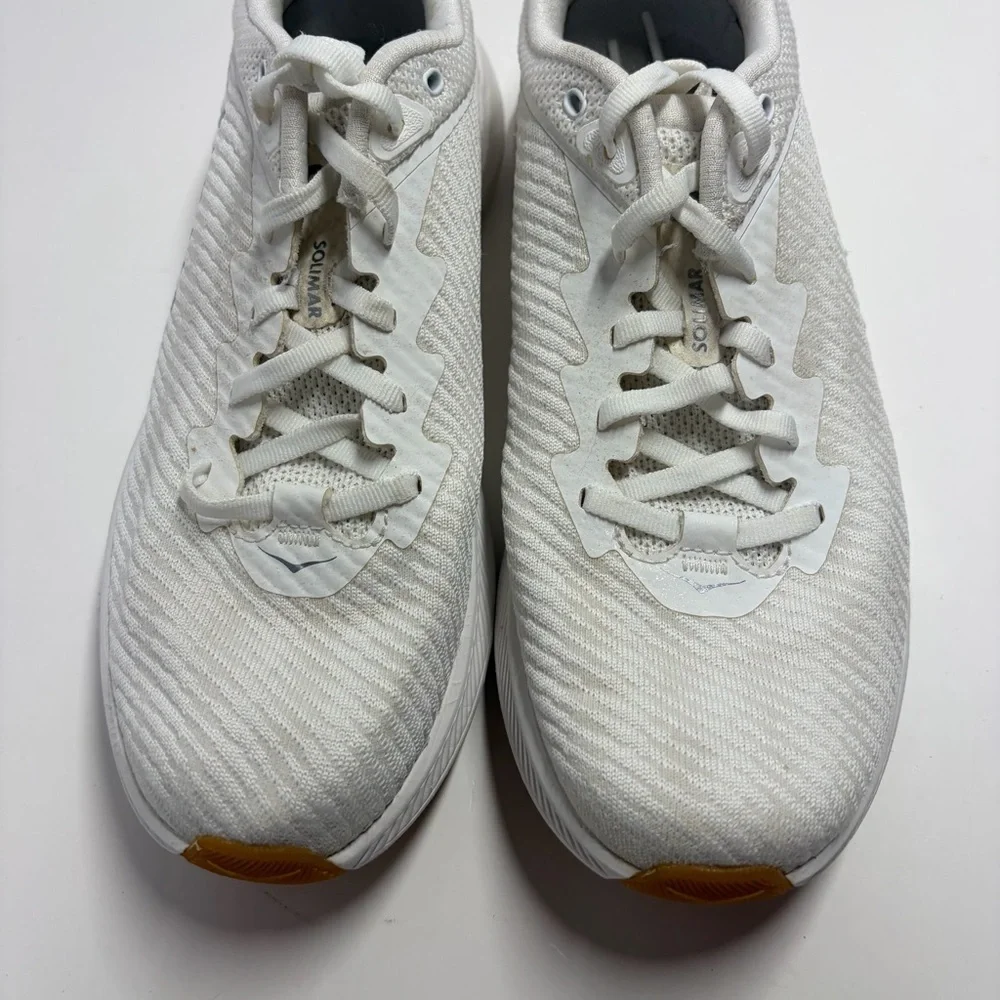 Hoka One One Women’s Solimar 1123075 White Running Shoes Sneakers Size 9.5B Run